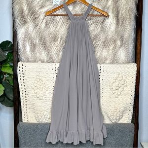 Grey Silk Dress